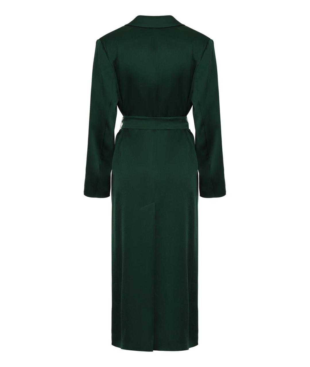 MAX MARA STUDIO Зеленые вискозное пальто, фото 2