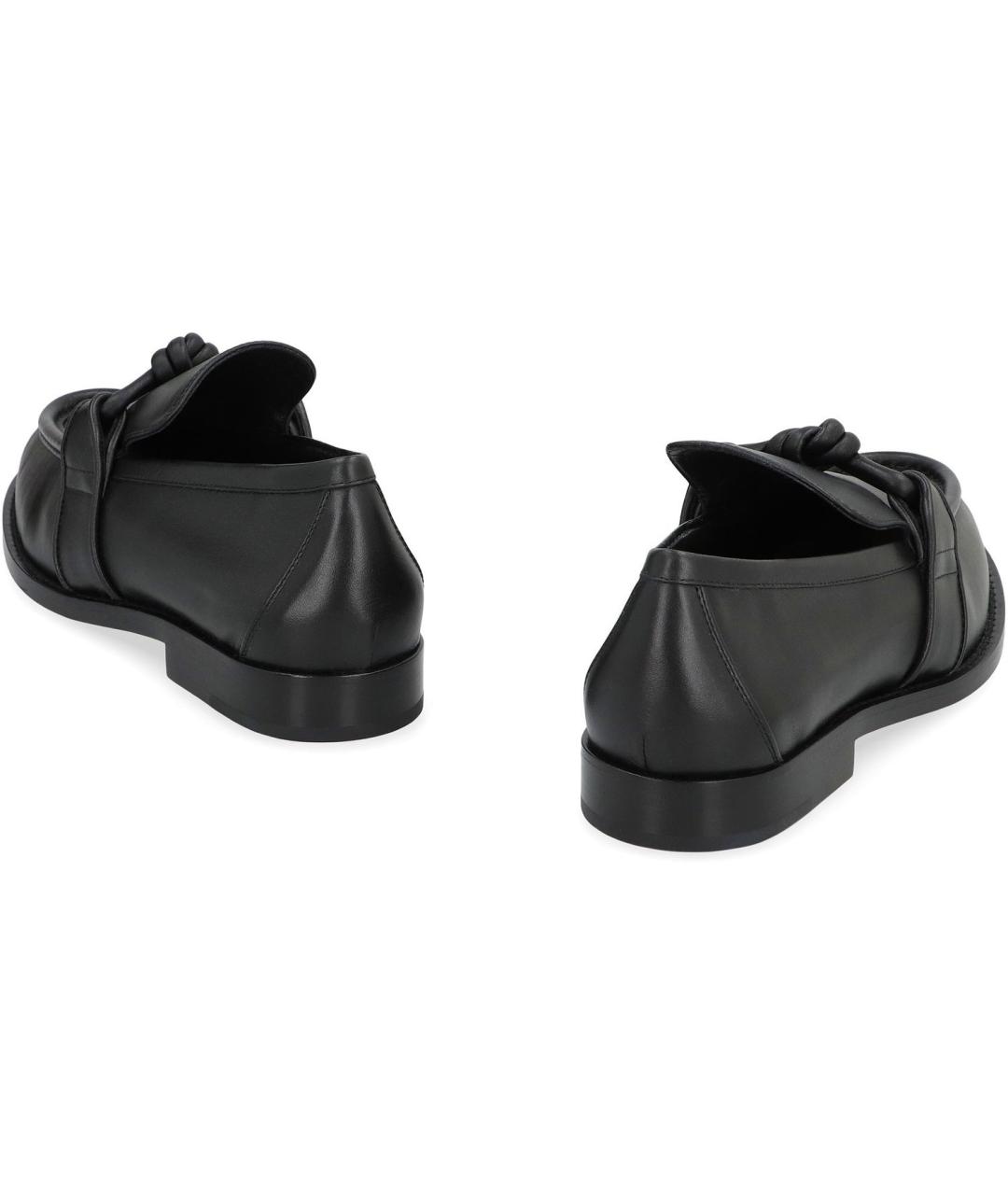 BOTTEGA VENETA Черные кожаные лоферы, фото 4