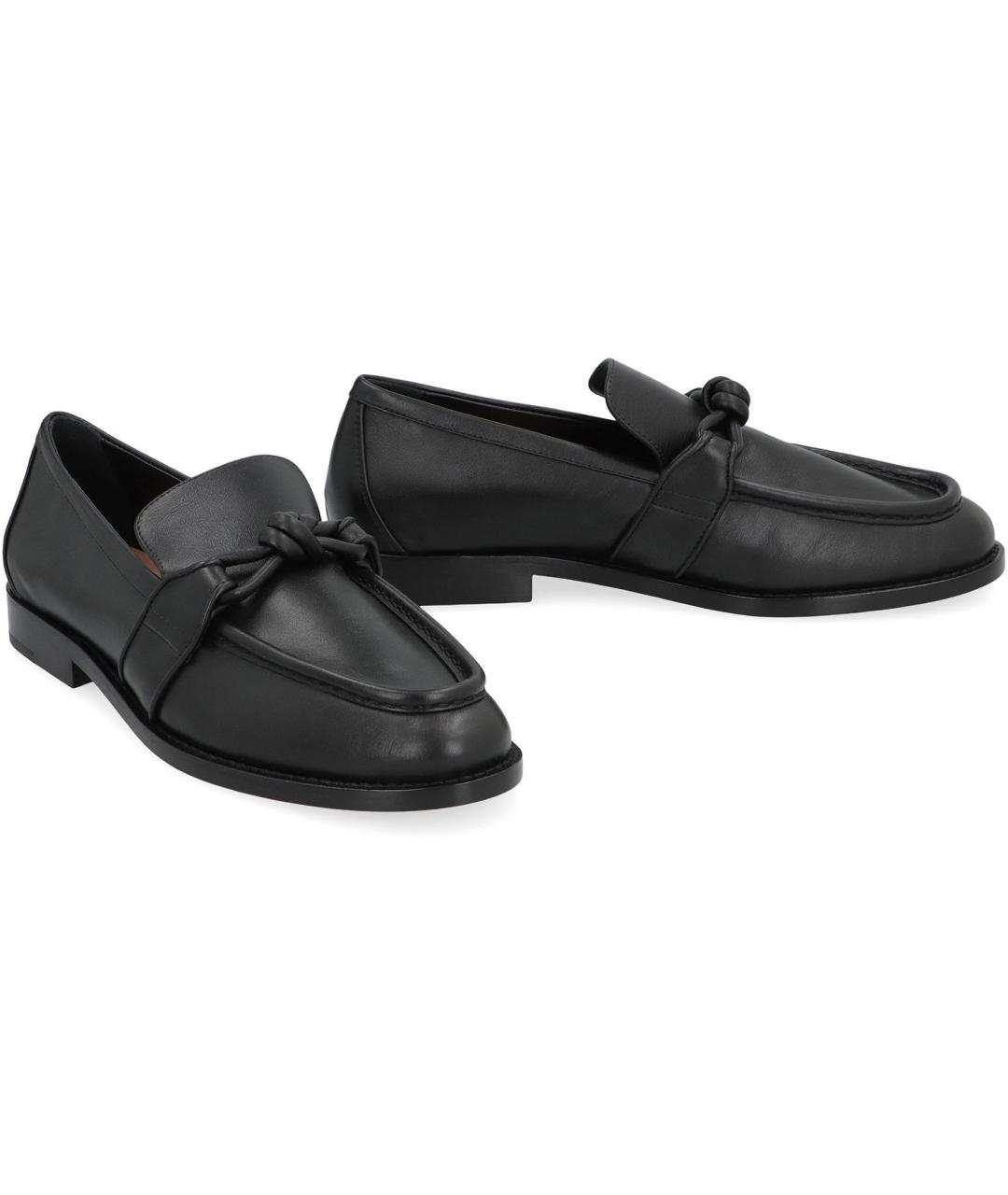 BOTTEGA VENETA Черные кожаные лоферы, фото 3