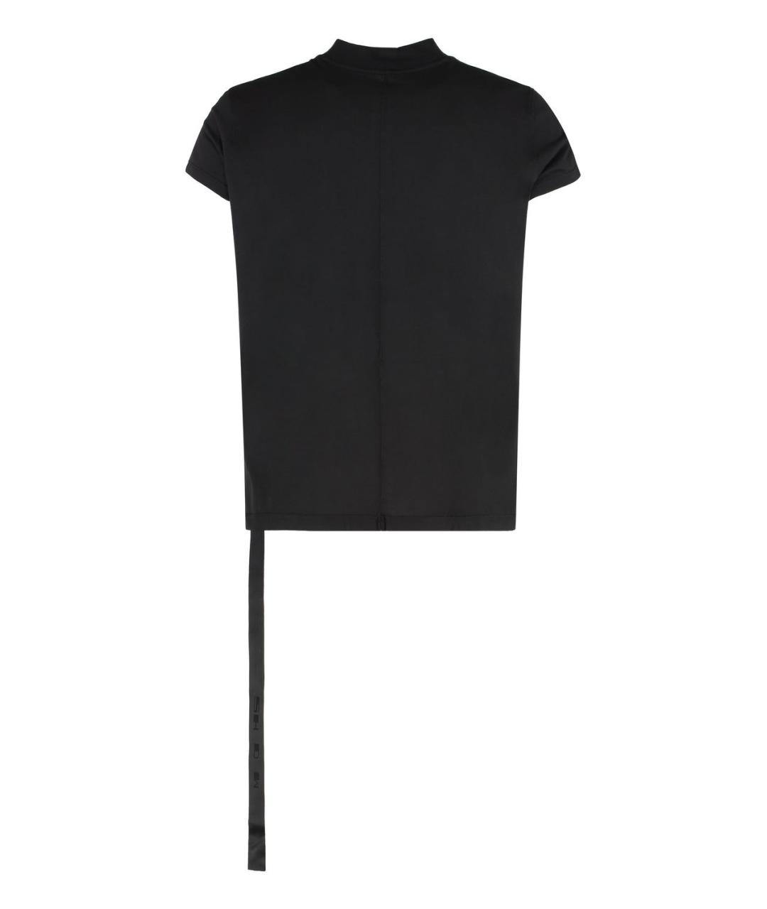 RICK OWENS DRKSHDW Черная хлопковая футболка, фото 2