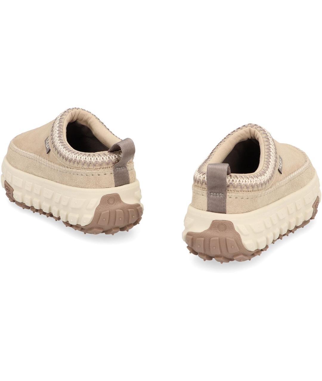 UGG AUSTRALIA Бежевые нубуковые низкие ботинки, фото 4