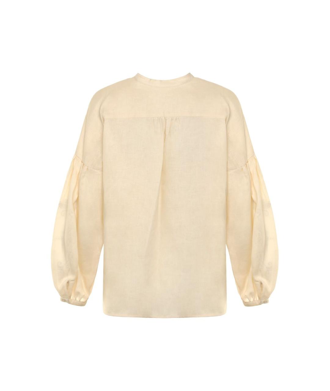 WEEKEND MAX MARA Бежевая полиэстеровая рубашка, фото 2