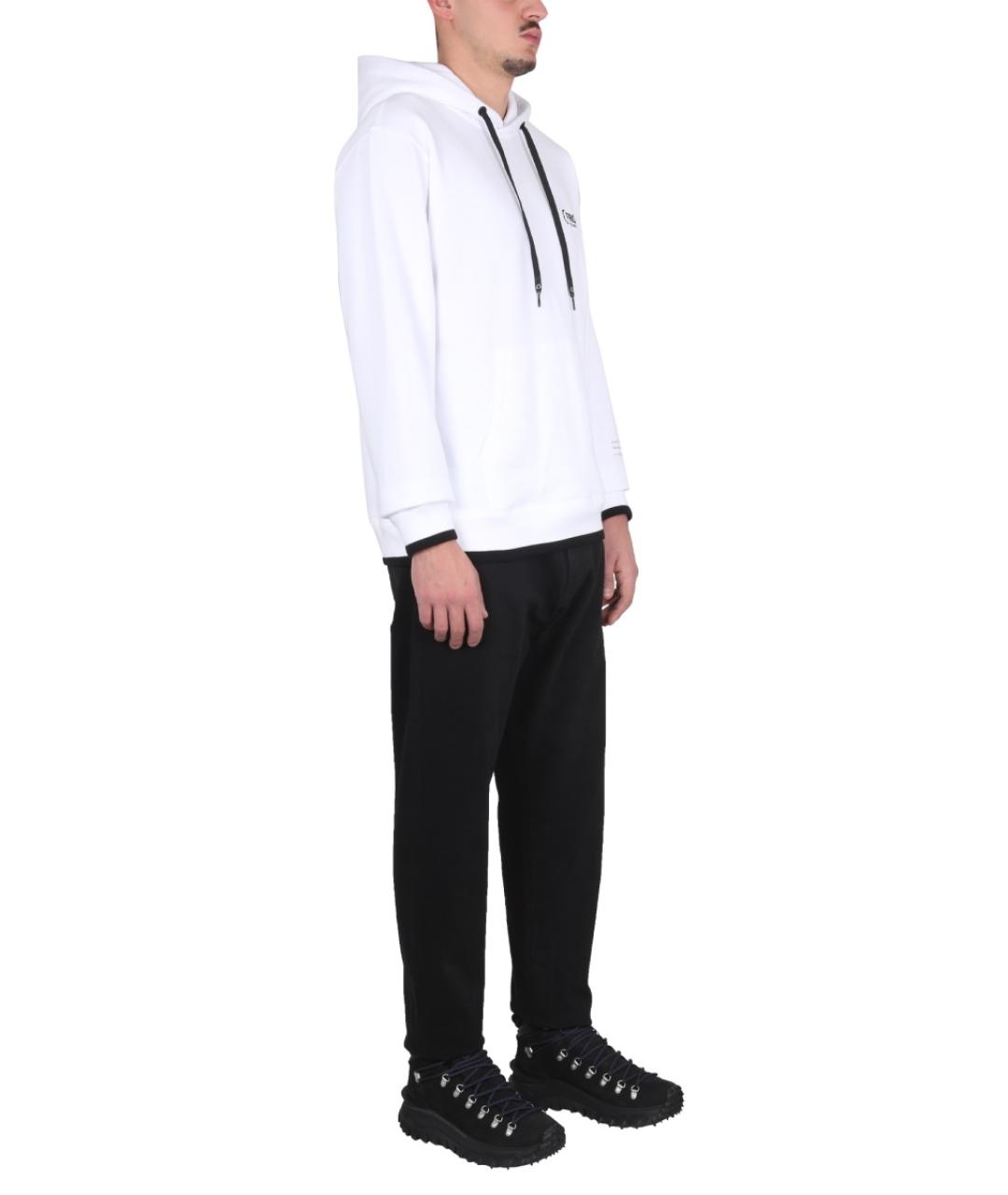 MONCLER Черные хлопковые повседневные брюки, фото 2