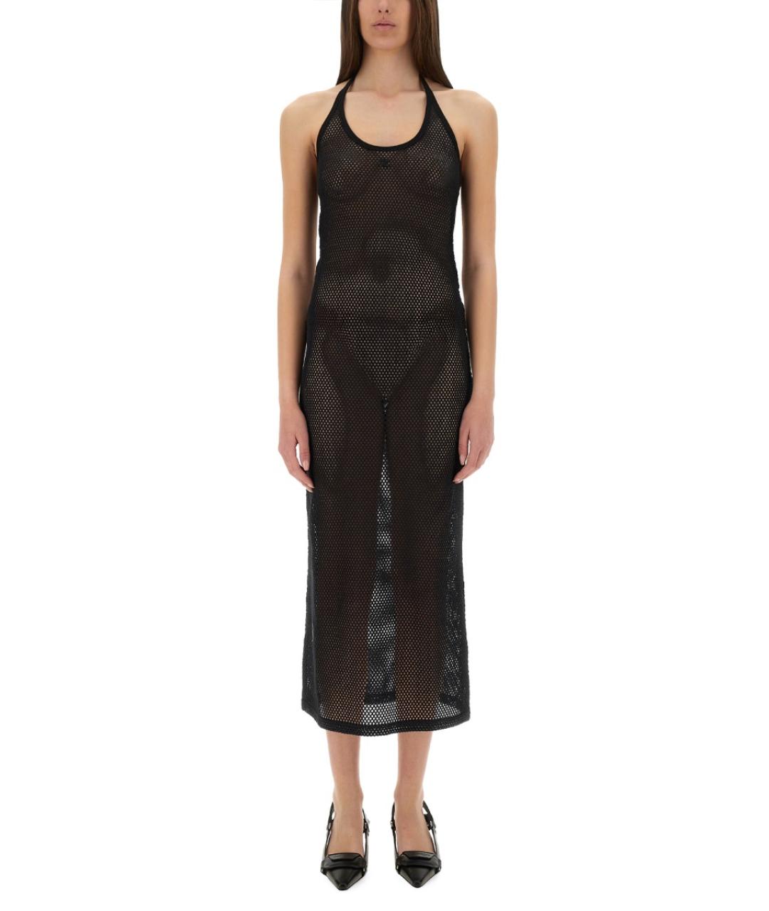 COURREGES Черное хлопковое платье, фото 4