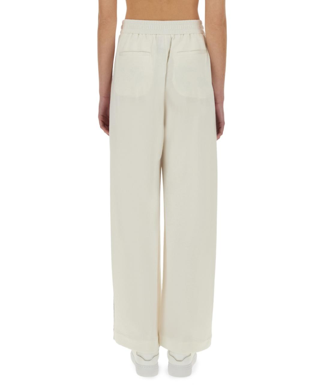 BRUNELLO CUCINELLI Белые хлопковые прямые брюки, фото 4