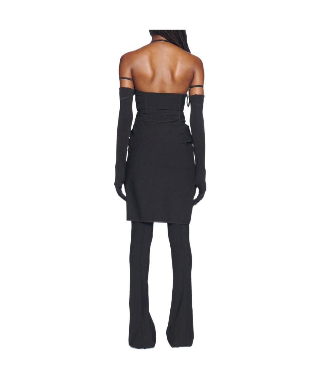 JACQUEMUS Черное повседневное платье, фото 4