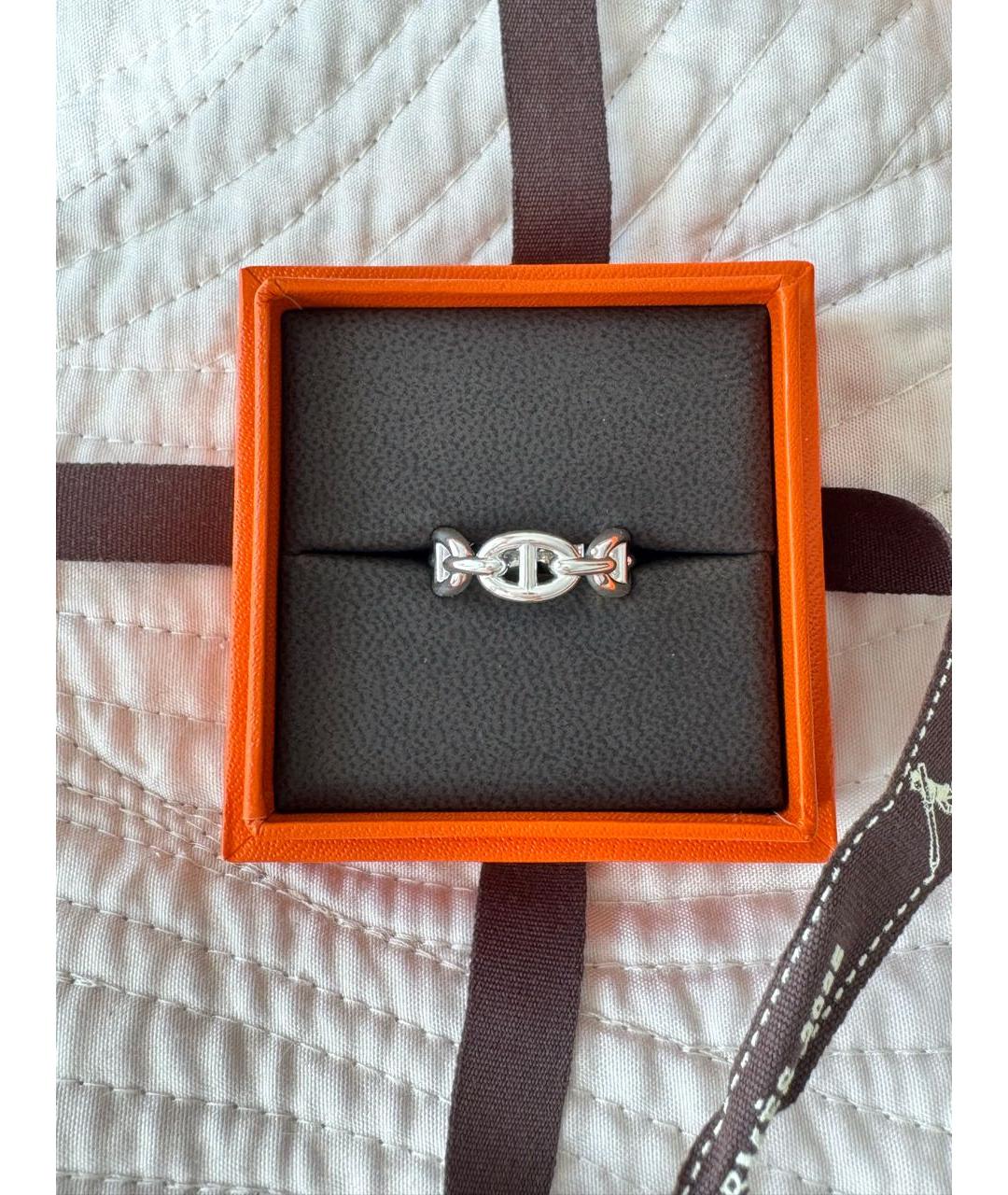 HERMES Серебряное серебряное кольцо, фото 2
