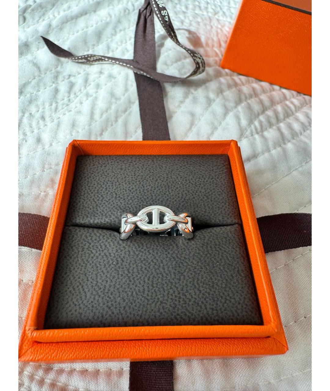 HERMES Серебряное серебряное кольцо, фото 3