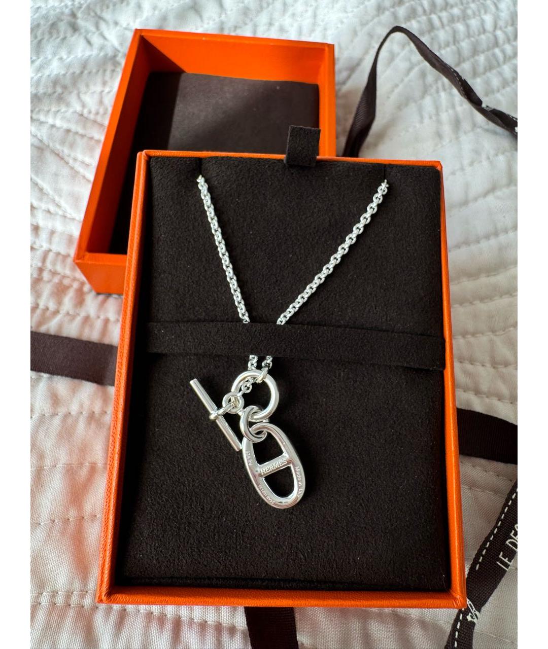 HERMES Серебряная серебряная подвеска, фото 4