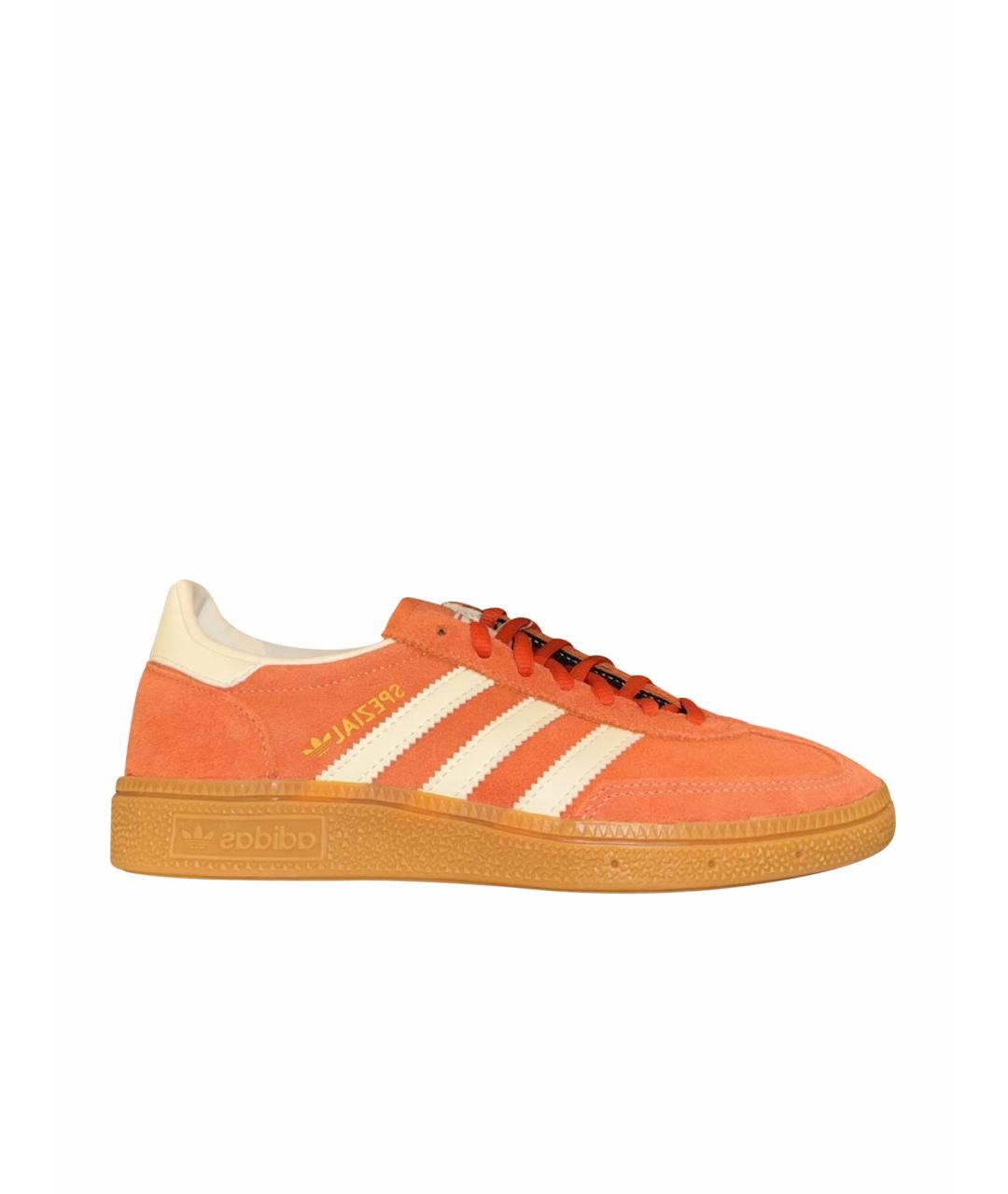 ADIDAS Оранжевое замшевые кеды, фото 1
