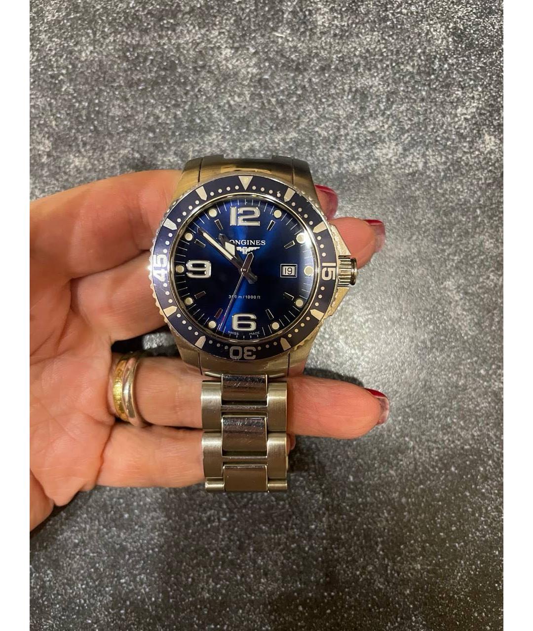 LONGINES Серебряные стальные часы, фото 2