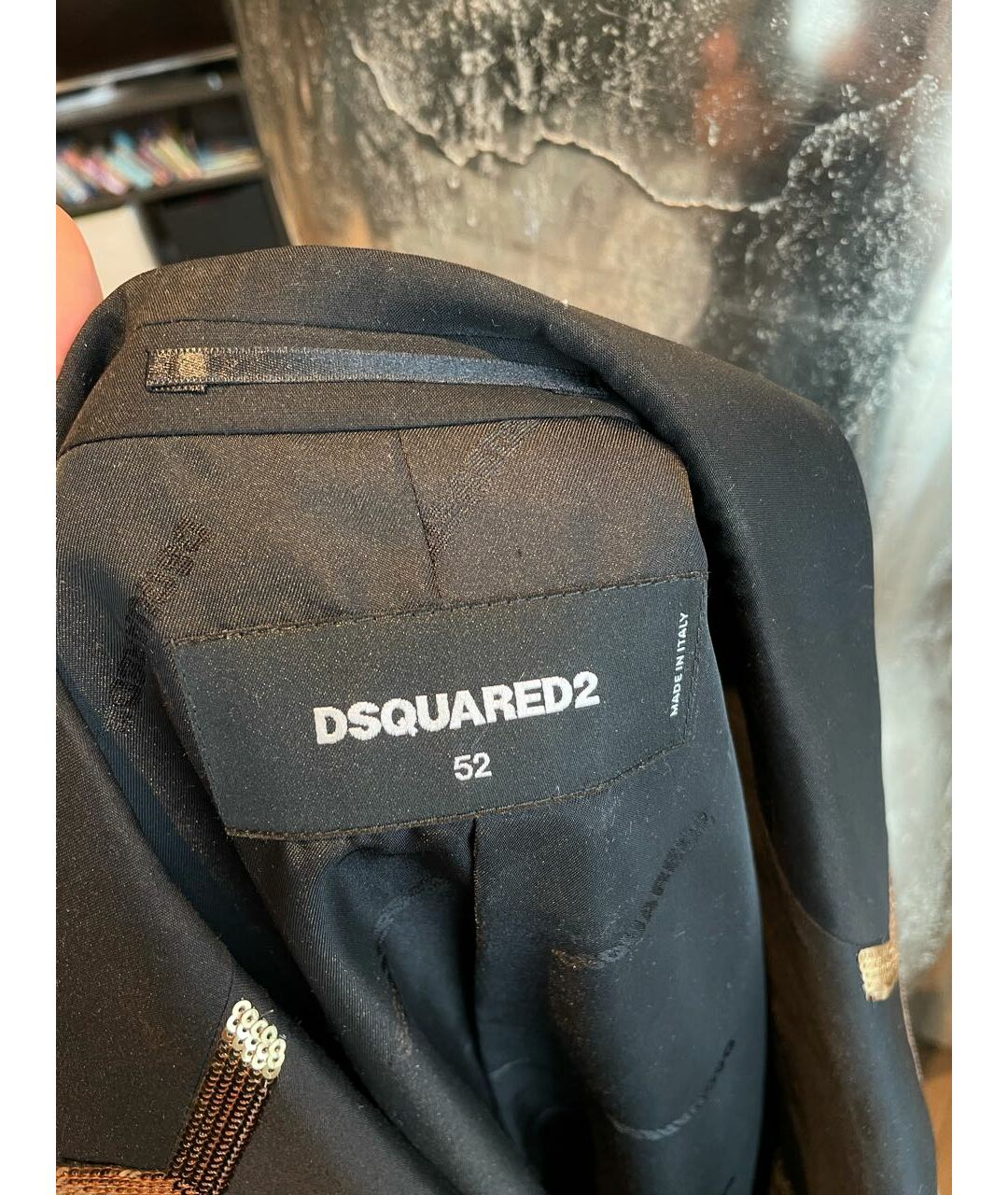 DSQUARED2 Черный шерстяной пиджак, фото 5