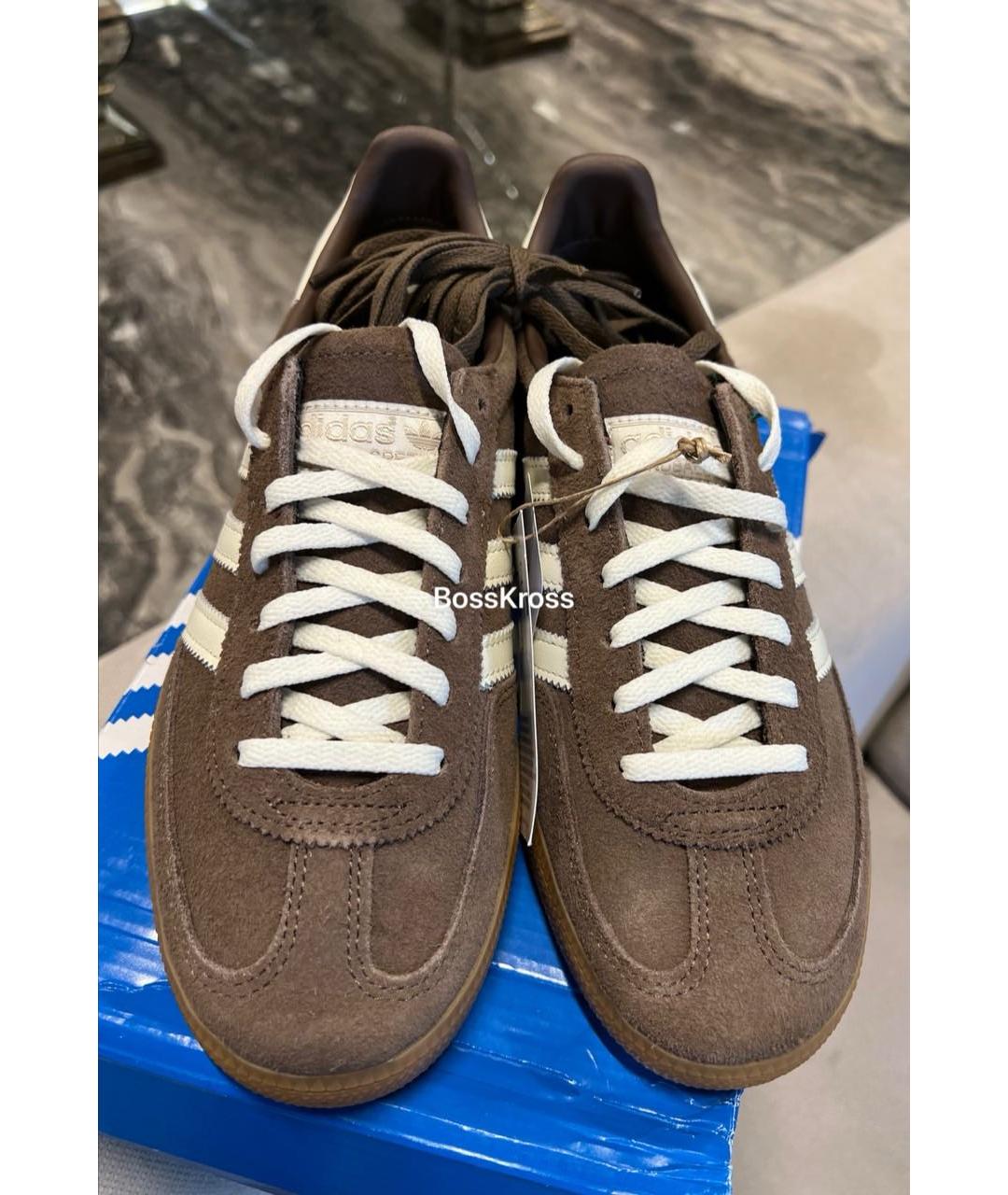 ADIDAS Коричневые замшевые кроссовки, фото 5