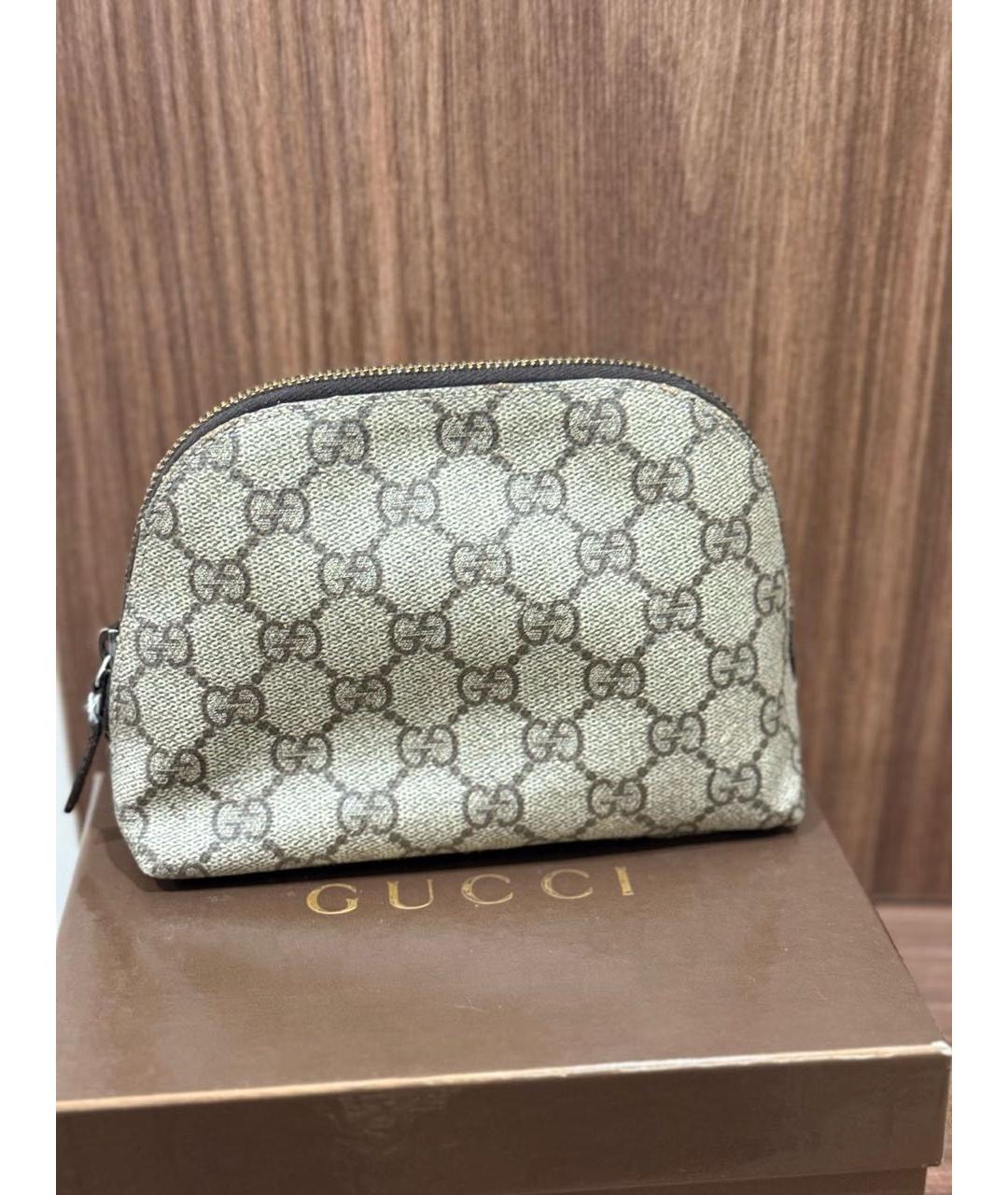 GUCCI Бежевая косметичка, фото 9