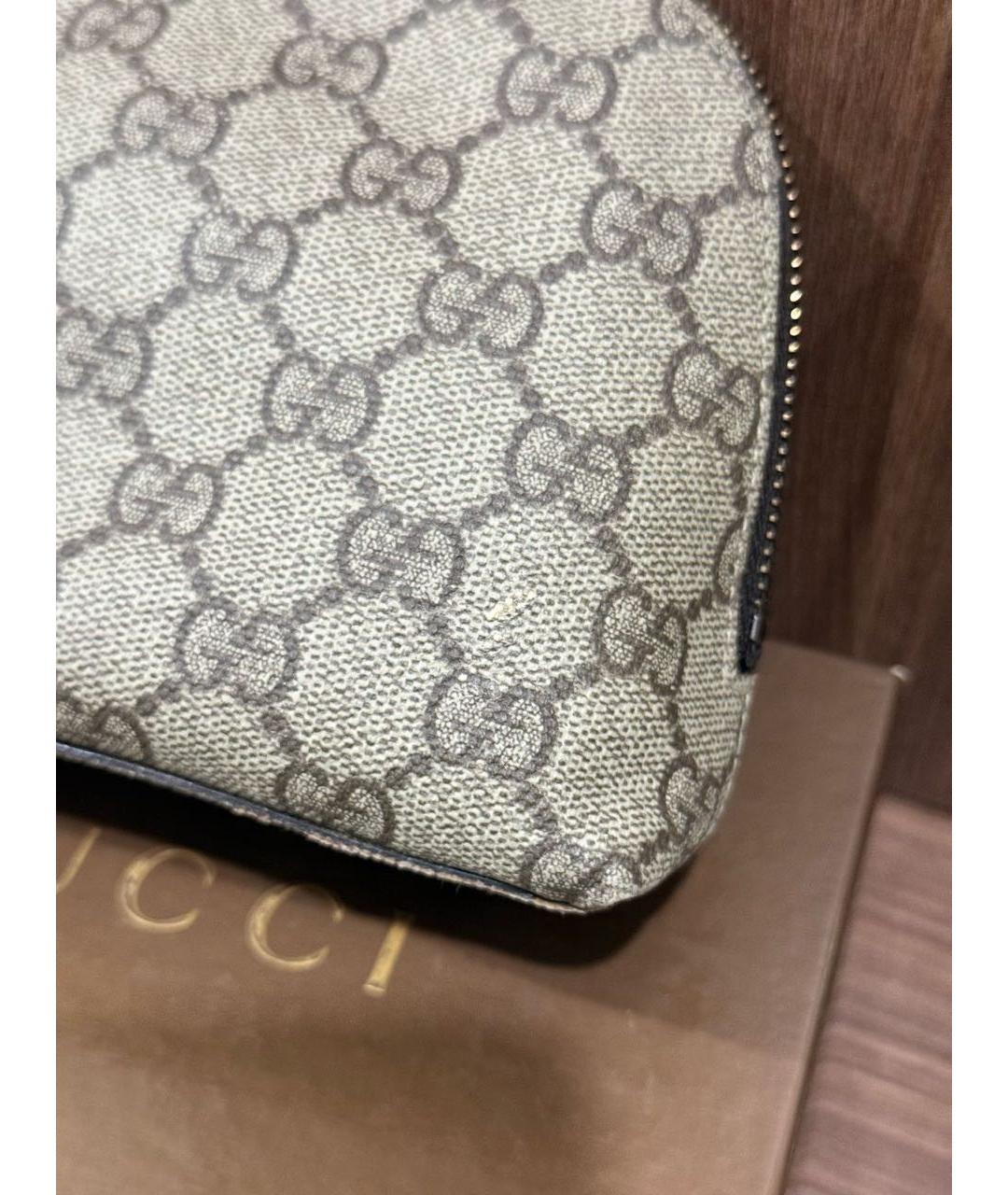 GUCCI Бежевая косметичка, фото 4