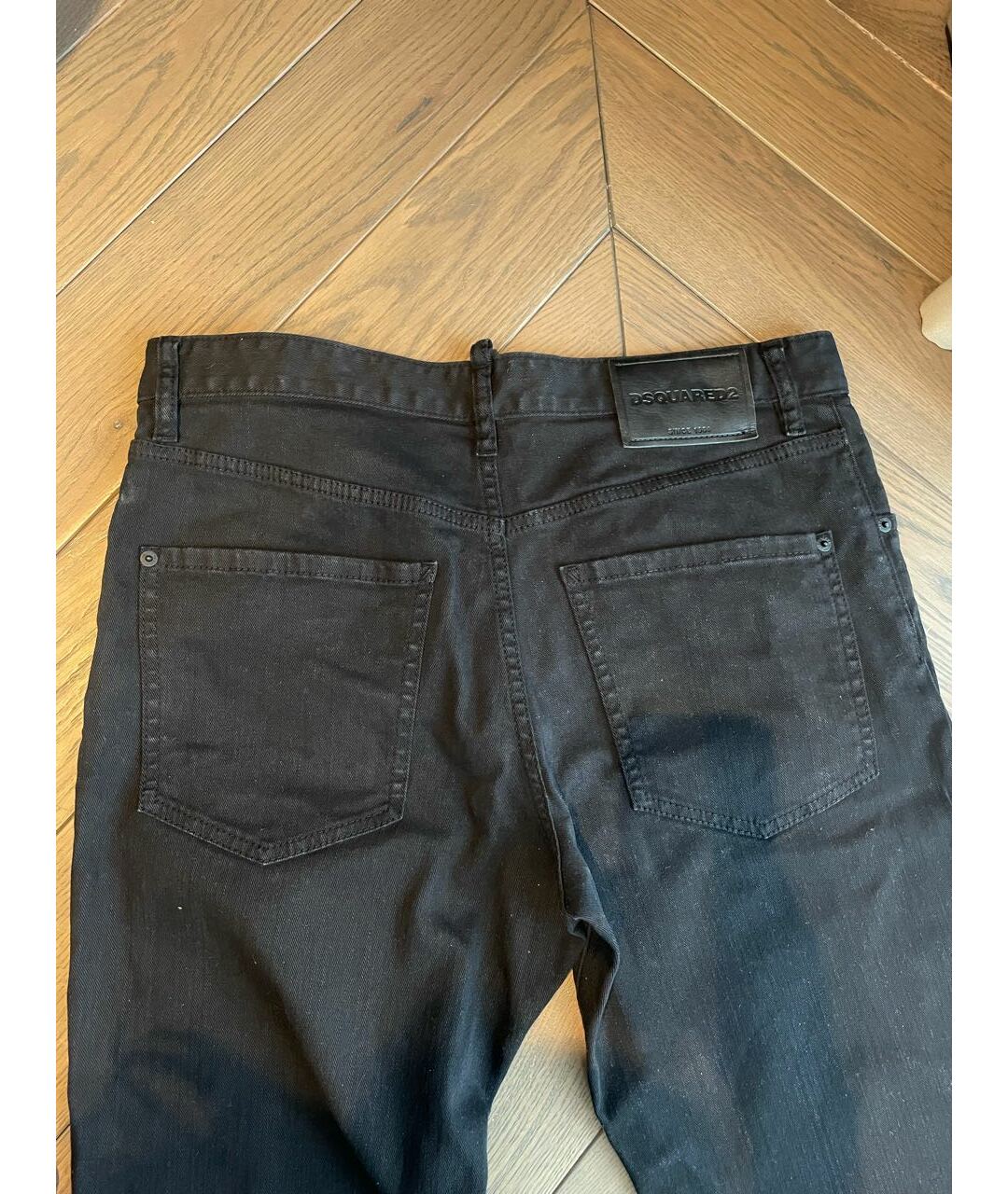 DSQUARED2 Черные хлопко-полиэстеровые джинсы скинни, фото 2