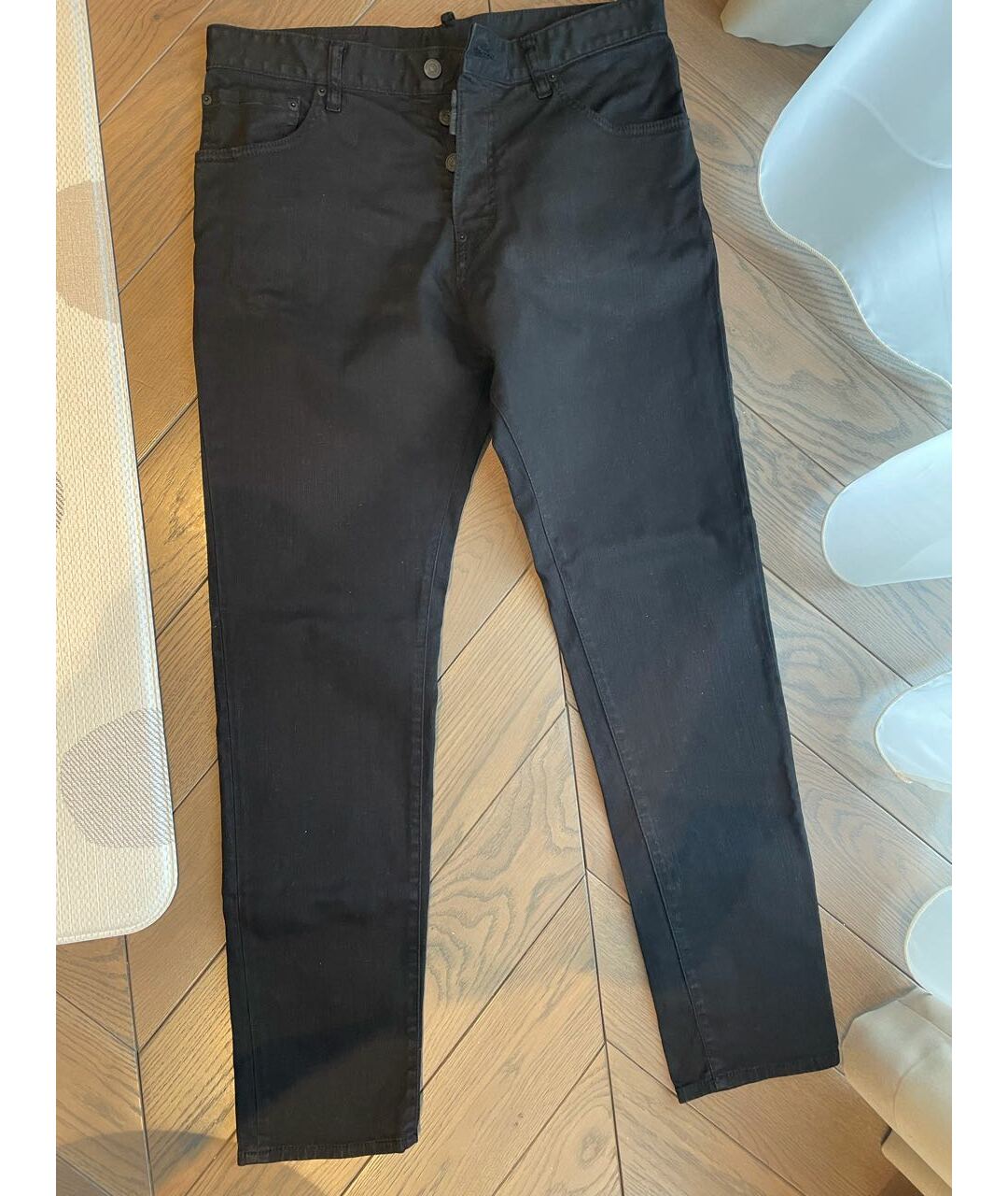 DSQUARED2 Черные хлопко-полиэстеровые джинсы скинни, фото 6