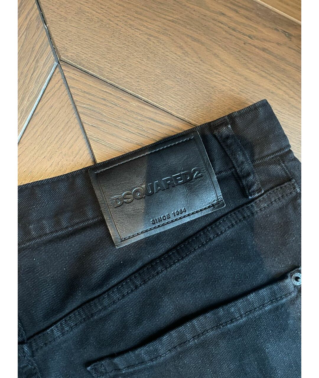DSQUARED2 Черные хлопко-полиэстеровые джинсы скинни, фото 4