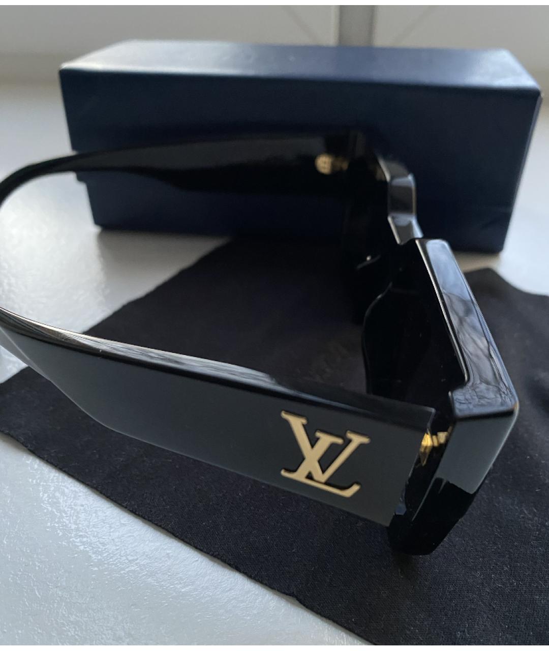 LOUIS VUITTON Черные пластиковые солнцезащитные очки, фото 2