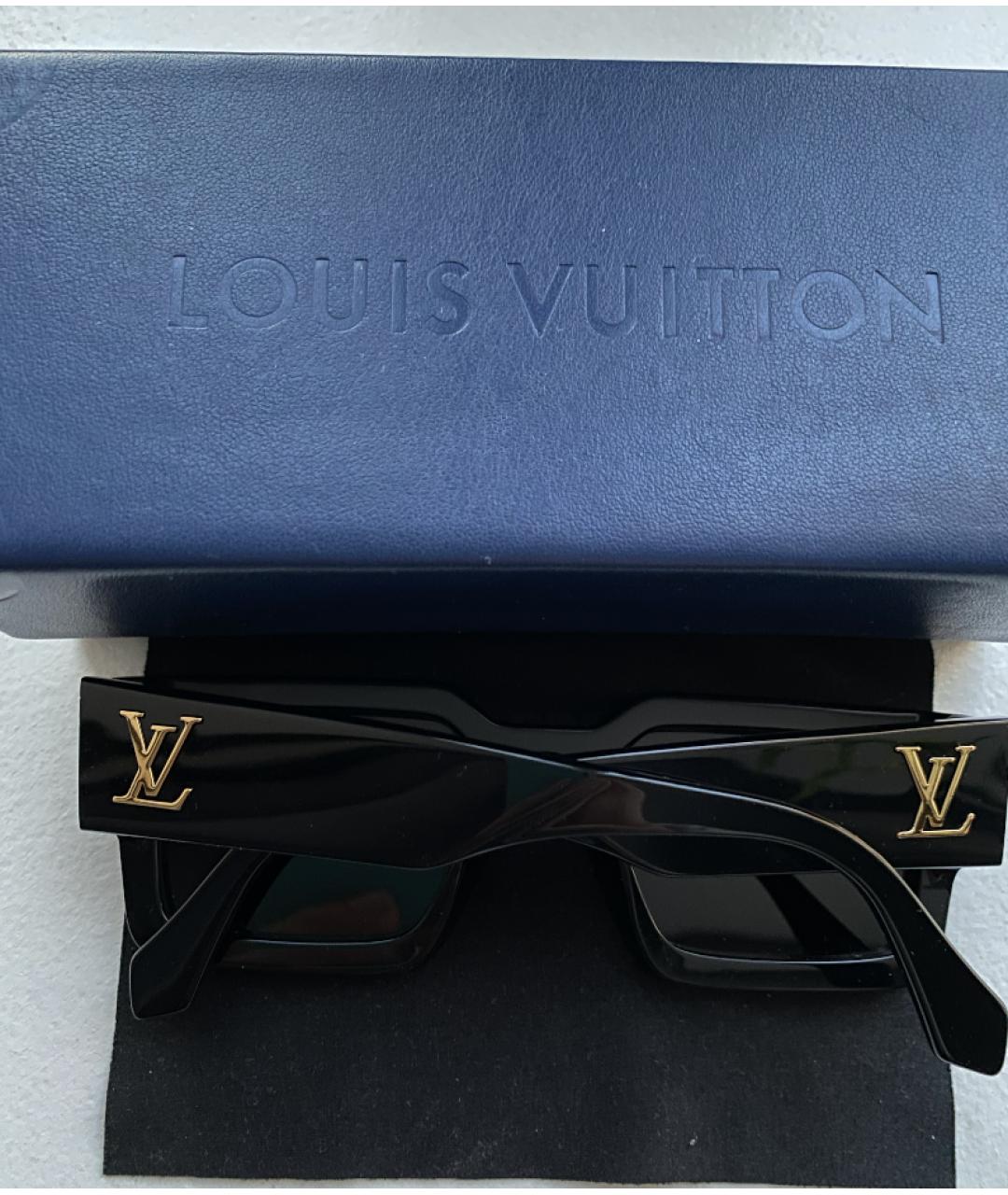 LOUIS VUITTON Черные пластиковые солнцезащитные очки, фото 5