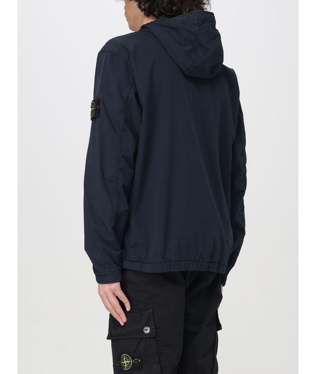 STONE ISLAND Синяя хлопковая куртка, фото 3
