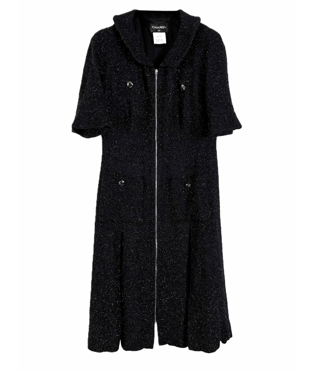 CHANEL Черное твидовое платье, фото 1