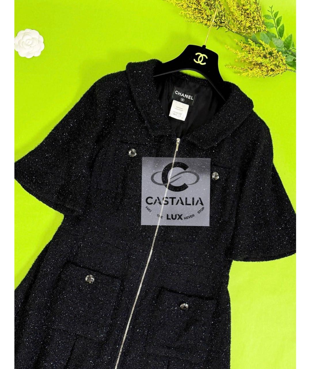 CHANEL Черное твидовое платье, фото 7