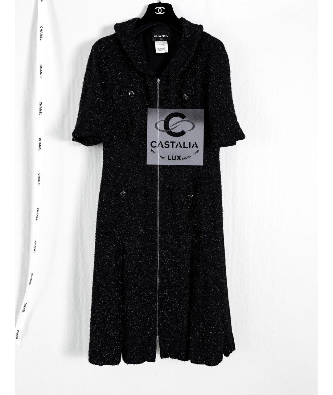 CHANEL Черное твидовое платье, фото 5