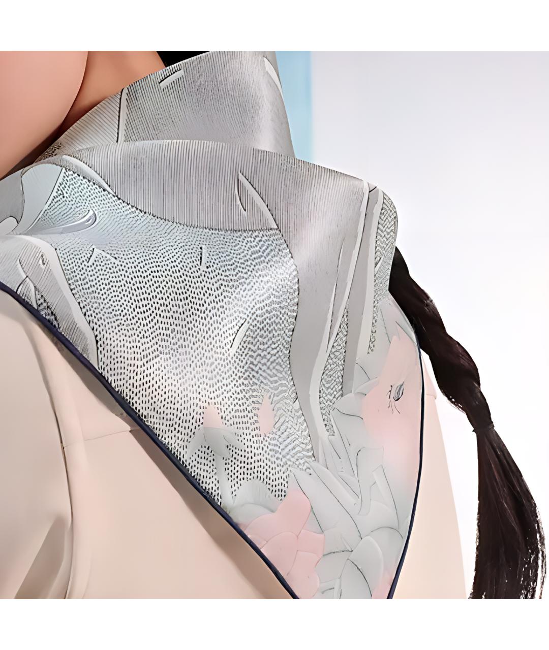 HERMES Синий шелковый шарф, фото 2