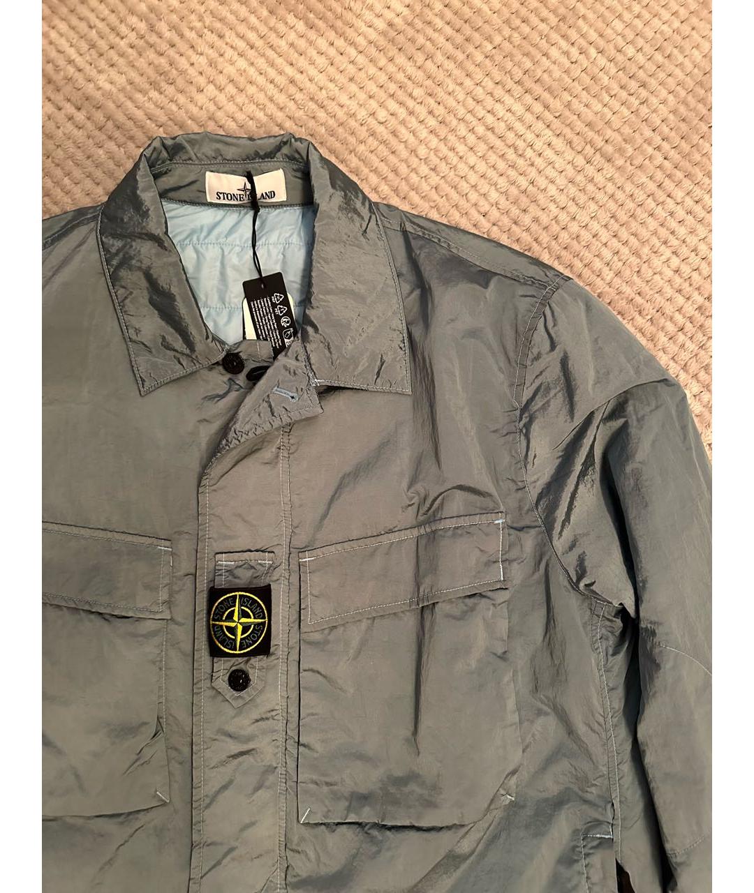 STONE ISLAND Голубая куртка, фото 4