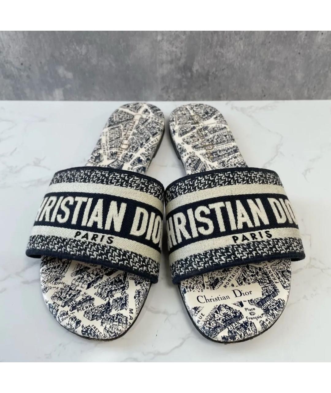 CHRISTIAN DIOR Текстильные сандалии, фото 3