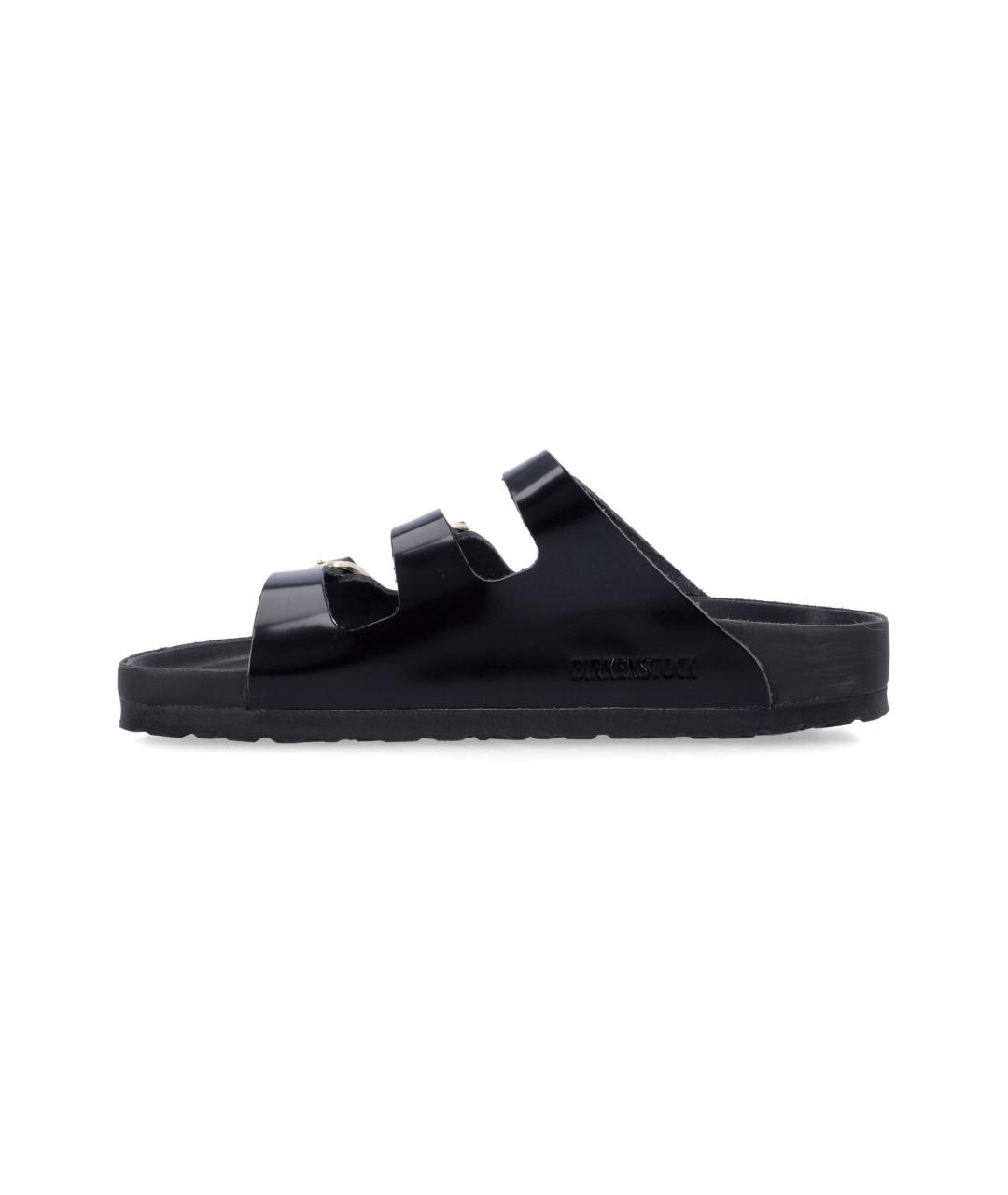 BIRKENSTOCK Черные кожаные босоножки, фото 3