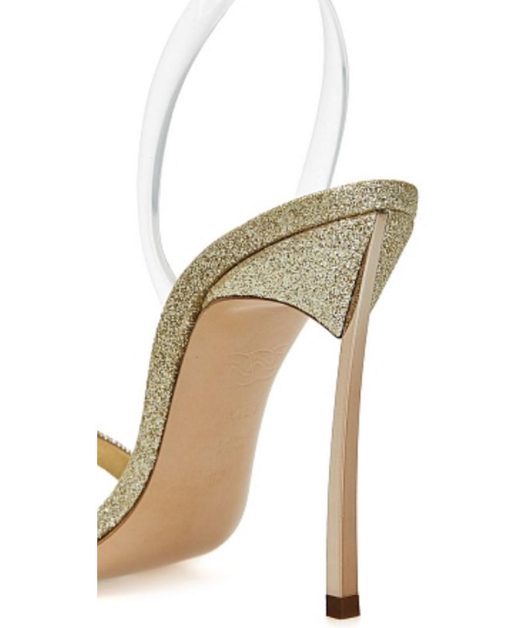 CASADEI Золотые босоножки, фото 7