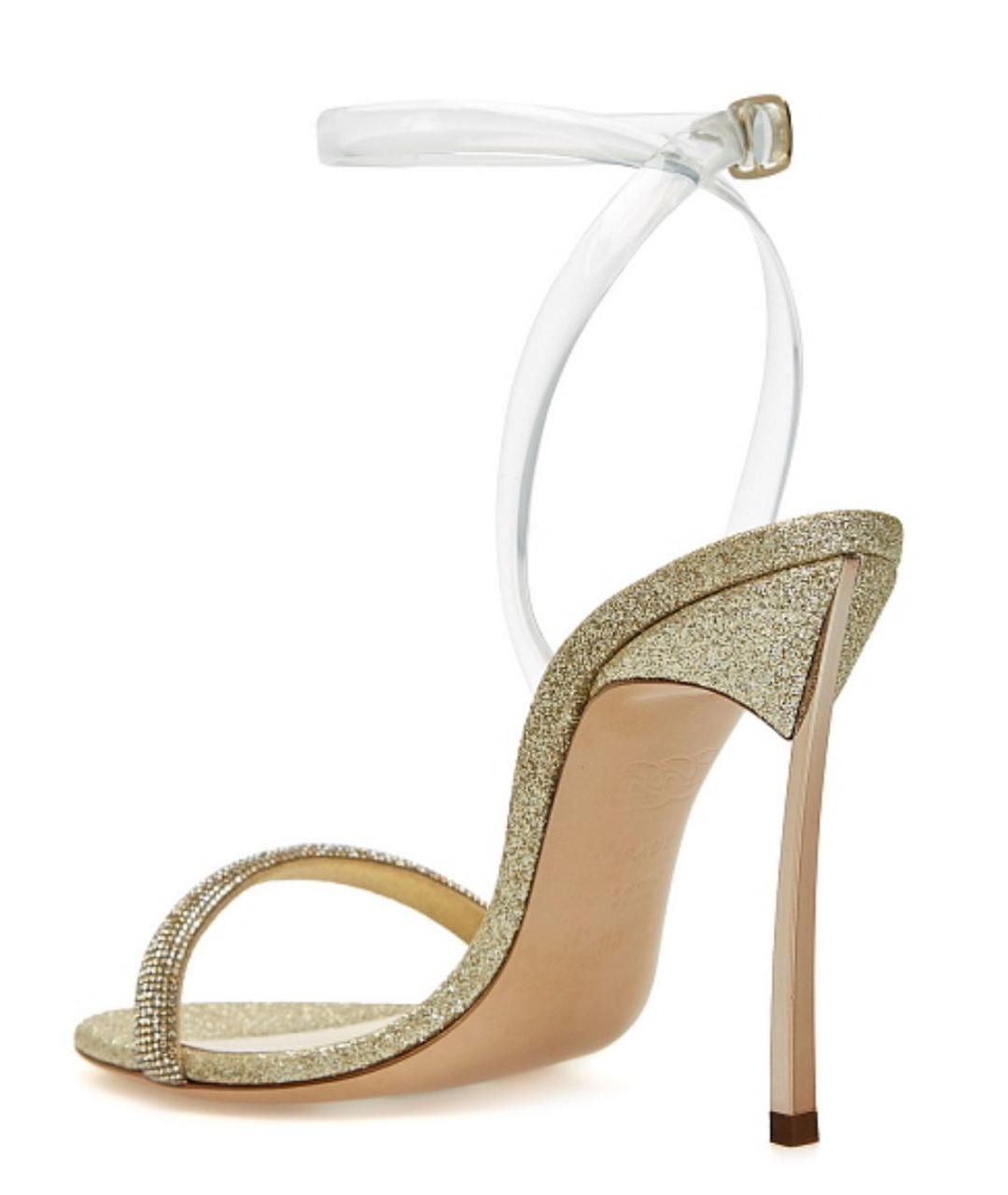 CASADEI Золотые босоножки, фото 4