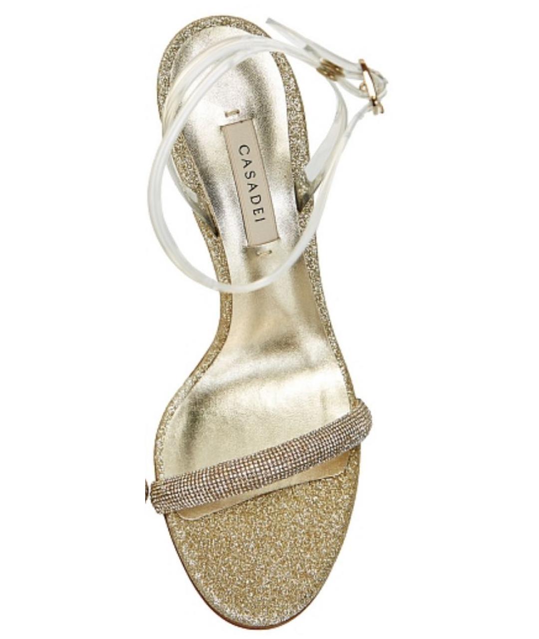 CASADEI Золотые босоножки, фото 6