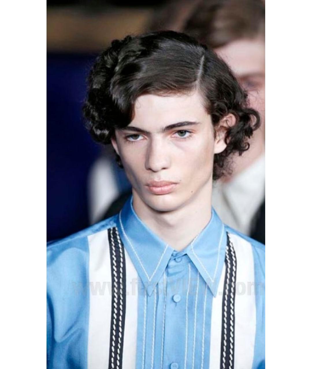 PRADA Голубая хлопковая блузы, фото 7