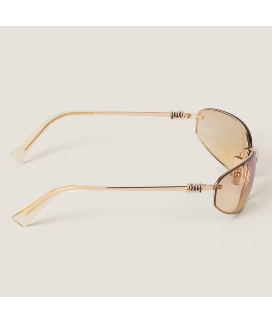 MIU MIU Желтые солнцезащитные очки, фото 3