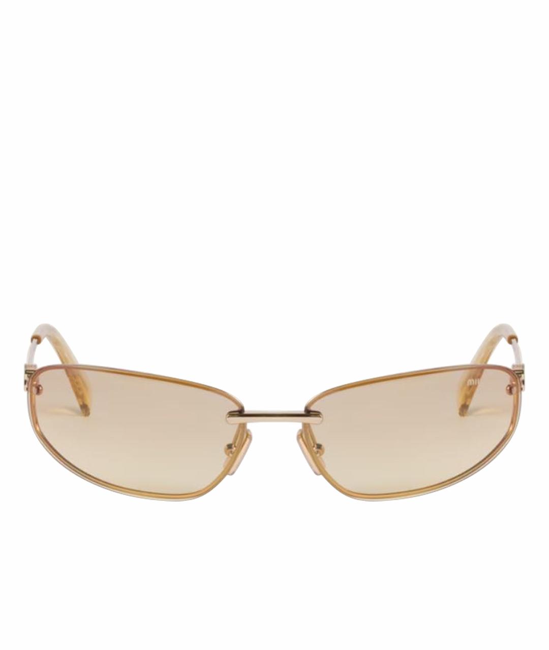 MIU MIU Желтые солнцезащитные очки, фото 1
