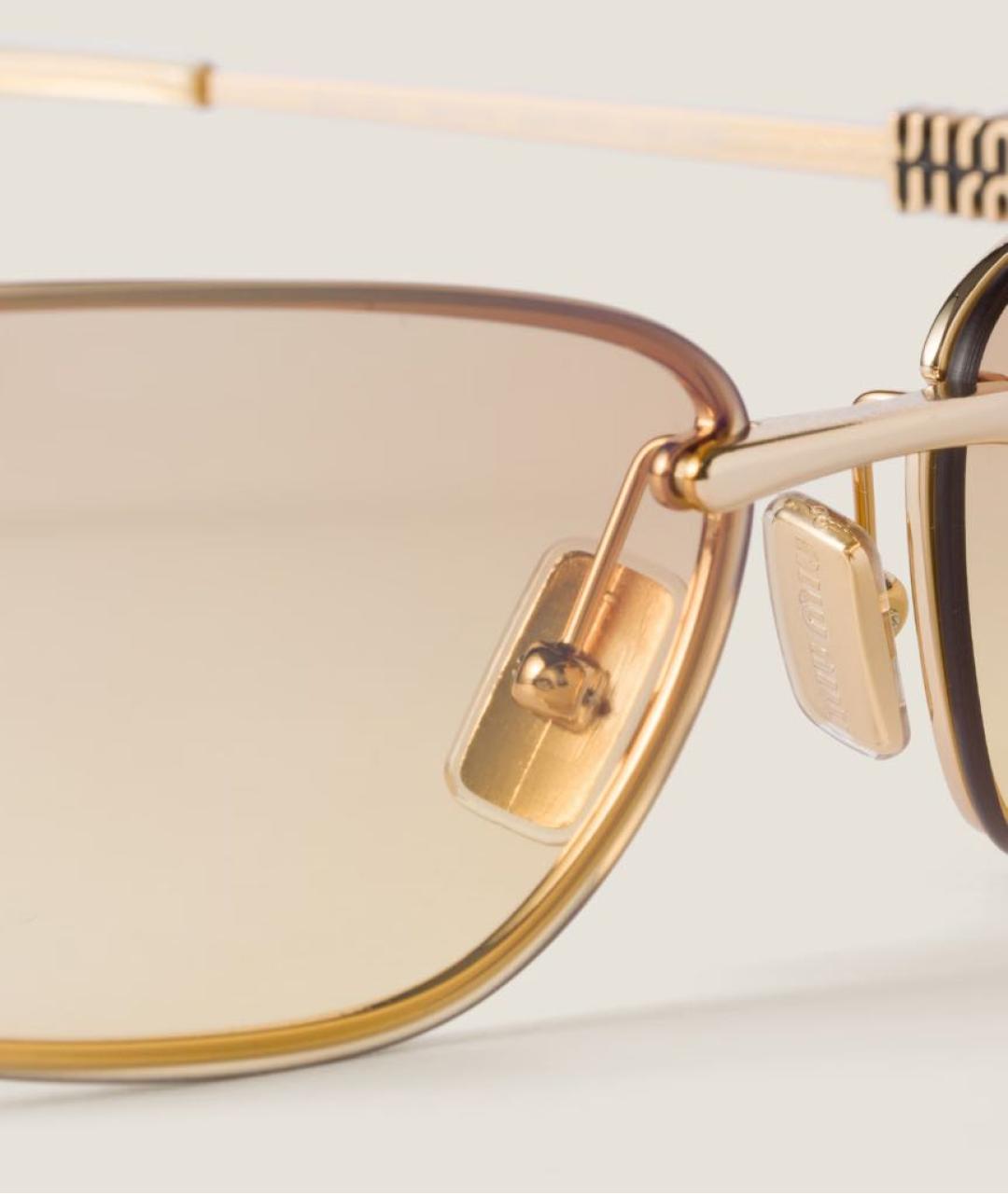 MIU MIU Желтые солнцезащитные очки, фото 4