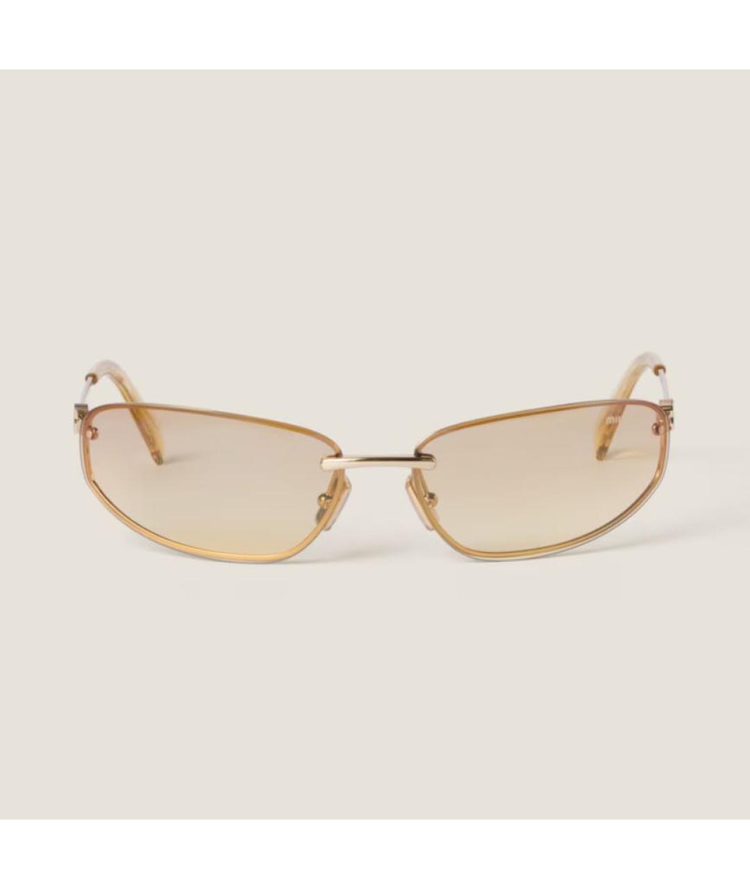 MIU MIU Желтые солнцезащитные очки, фото 2