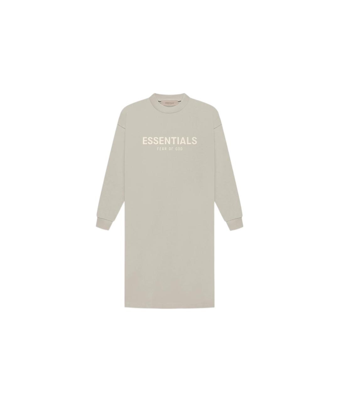 FEAR OF GOD ESSENTIALS Серая хлопковая футболка, фото 1