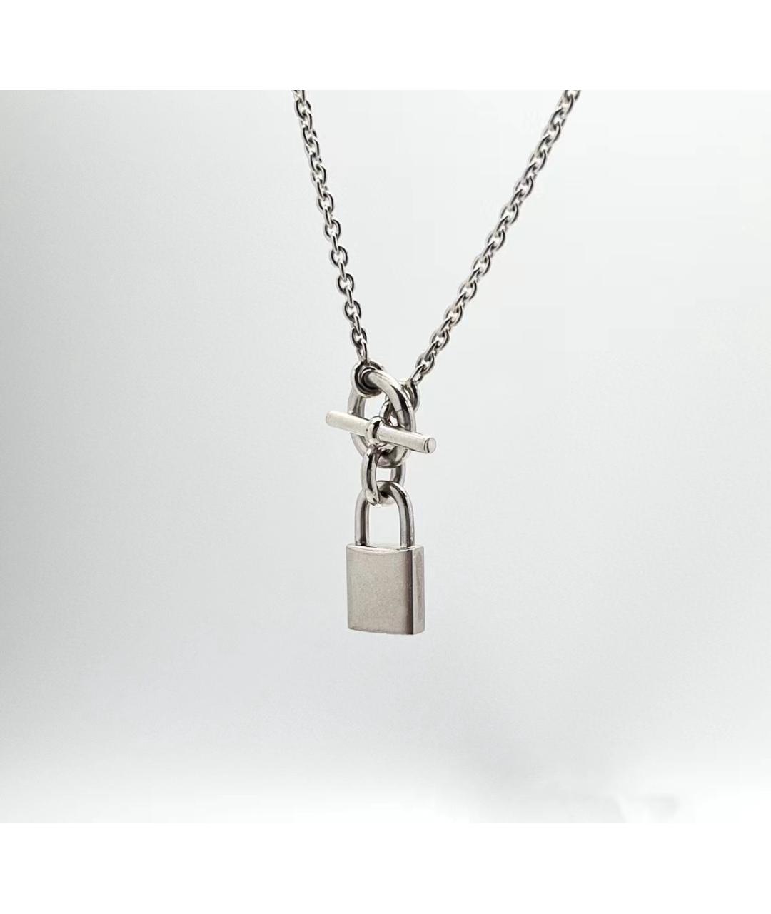 HERMES Серебряное серебряное колье, фото 2