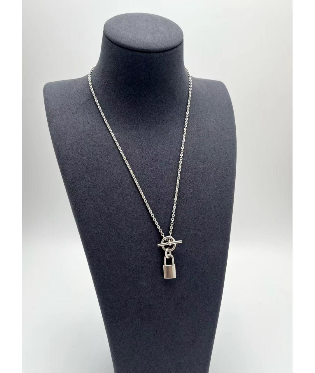 HERMES Серебряное серебряное колье, фото 4