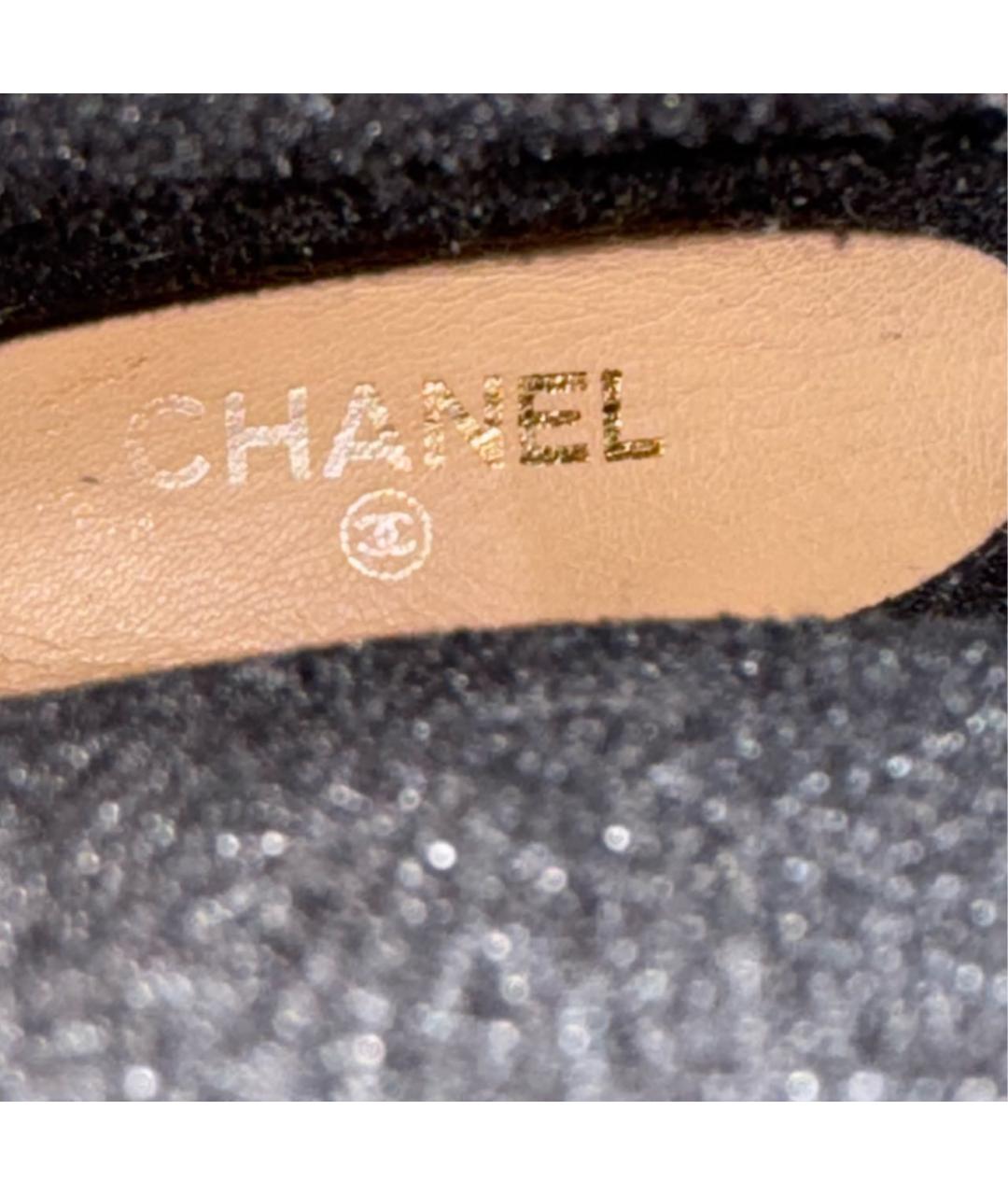CHANEL Черные сапоги, фото 7