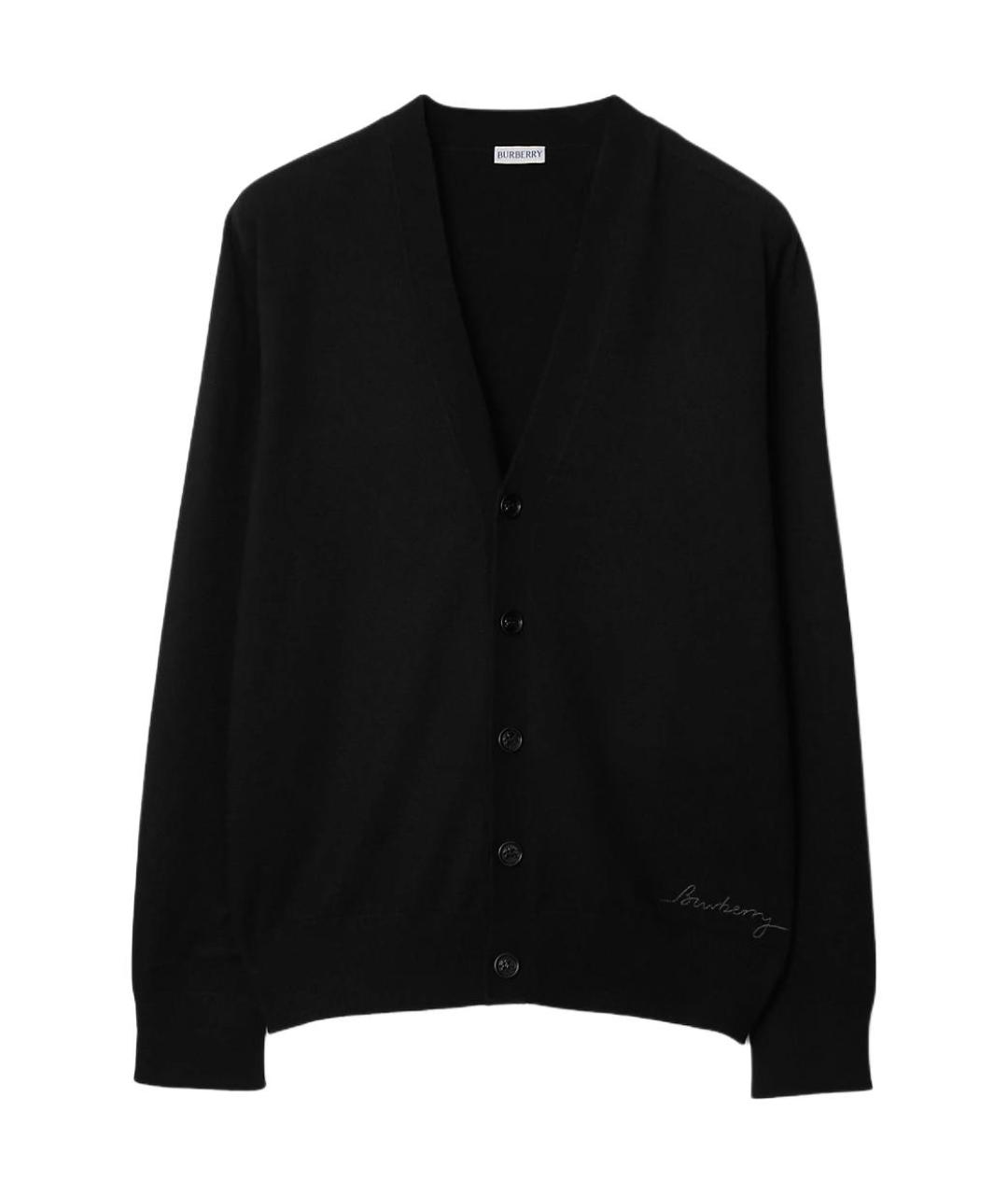 BURBERRY Черный кардиган, фото 1
