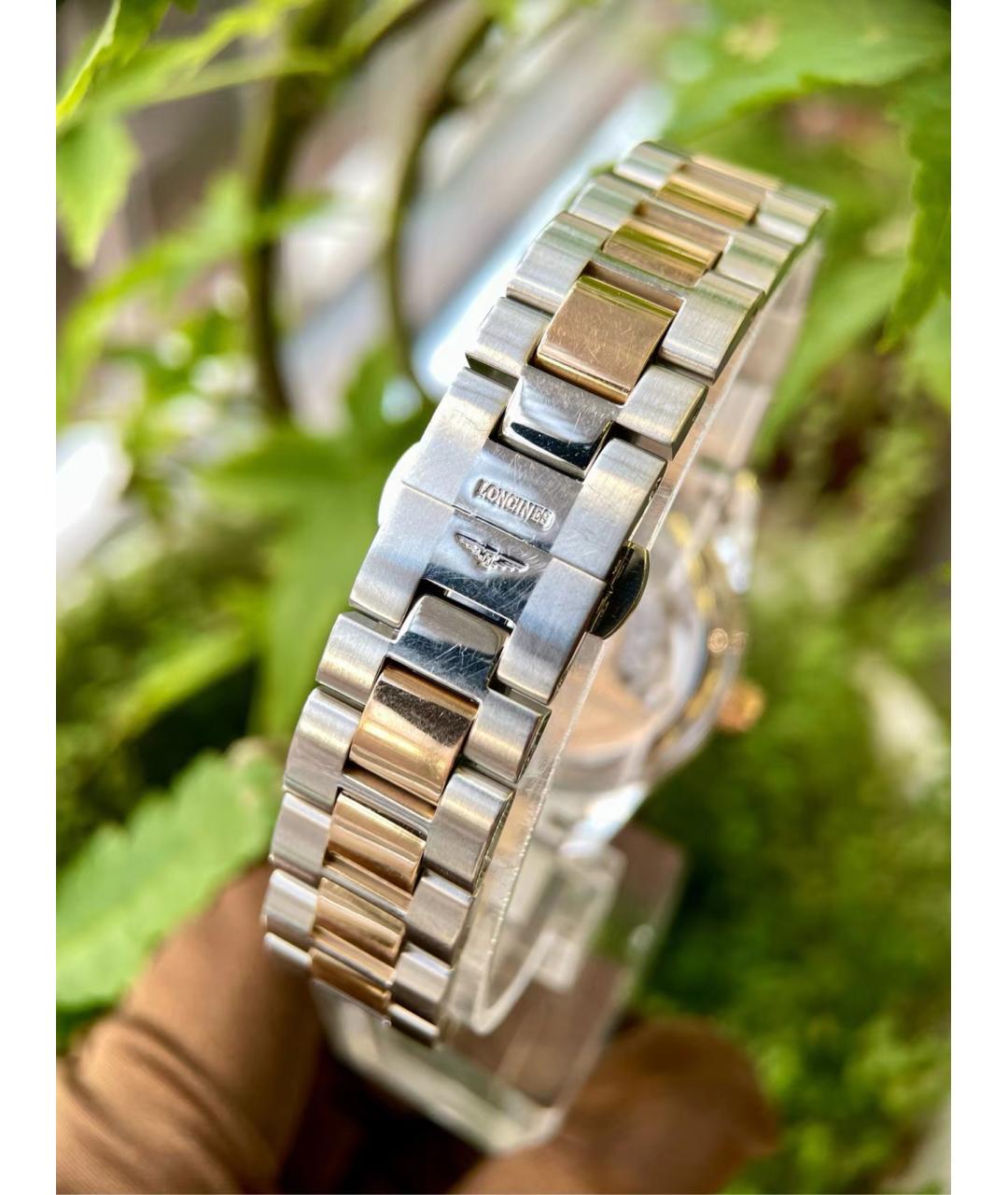 LONGINES Белые металлические часы, фото 6