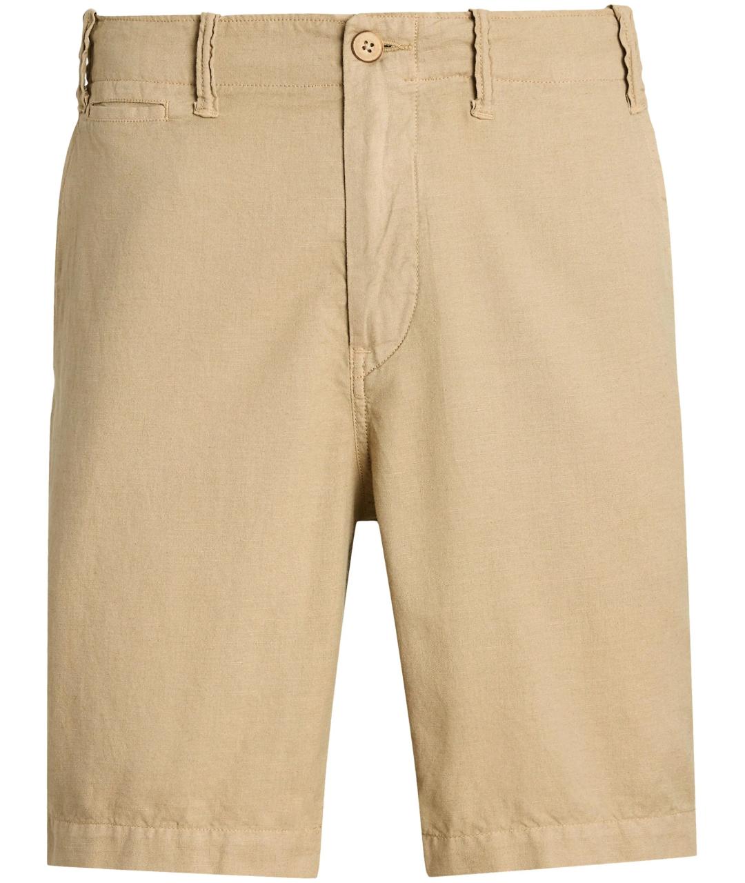 POLO RALPH LAUREN Бежевые льняные шорты, фото 1
