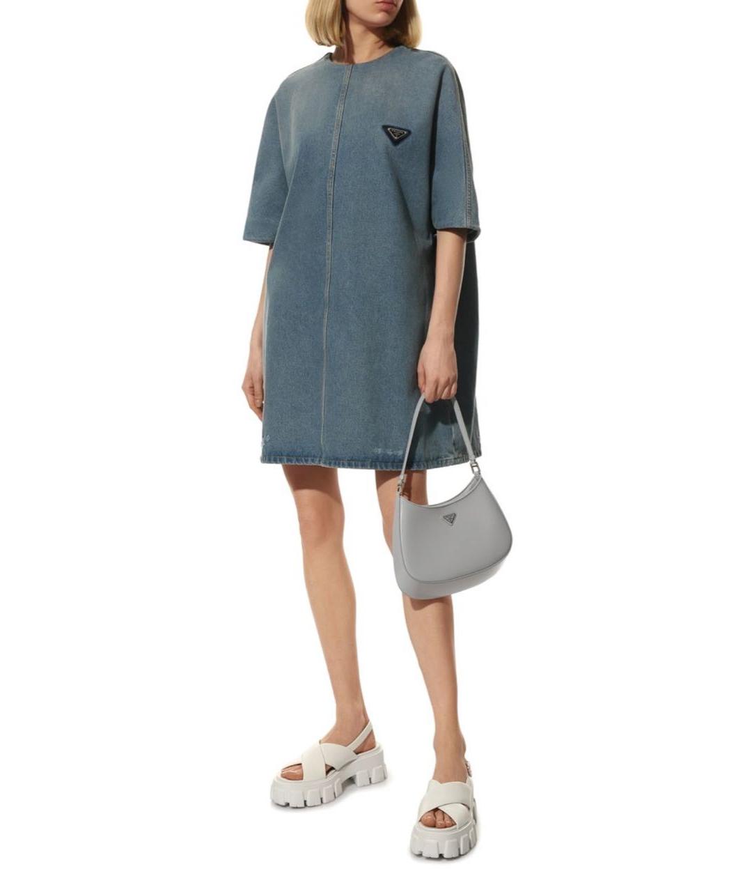 PRADA Белые кожаные сандалии, фото 2