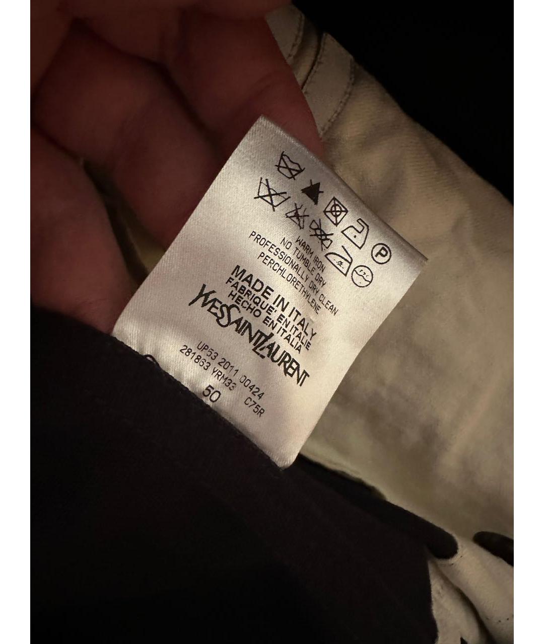 SAINT LAURENT Синяя хлопковая куртка, фото 6