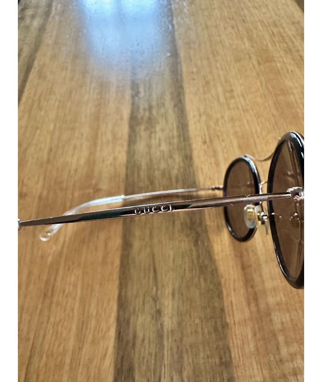 GUCCI Черные пластиковые солнцезащитные очки, фото 2